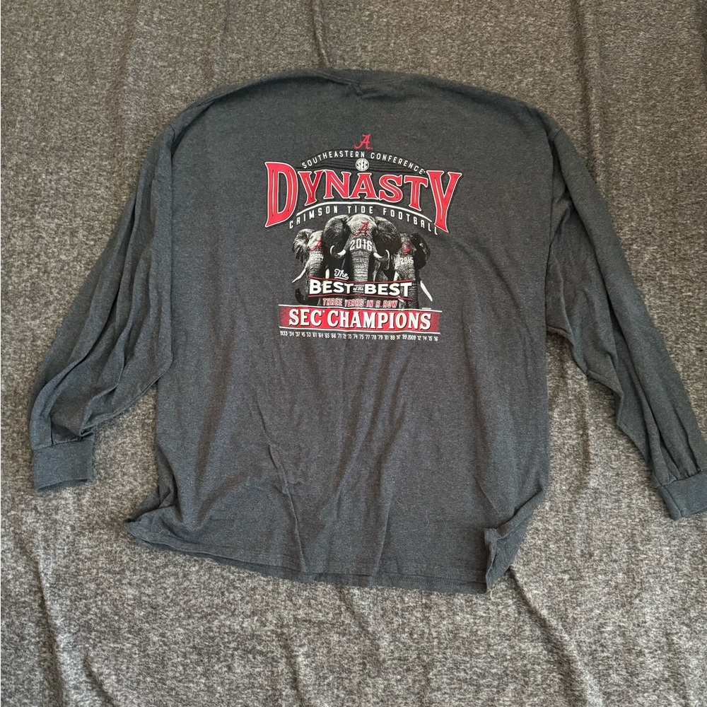 Alabama Graphic long sleeve Shirt - Gray